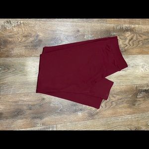 Maroon Leggings